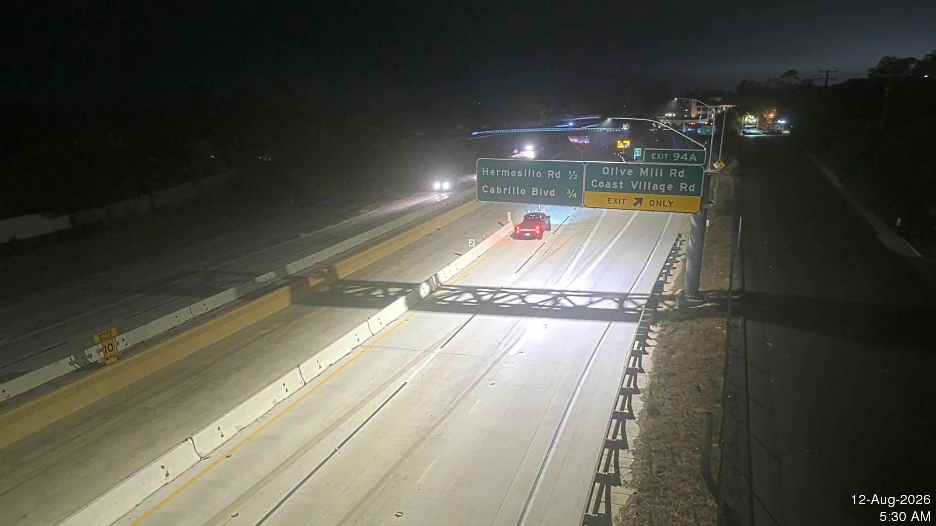 4D - Olive Mill Northbound Off Ramp camera feed